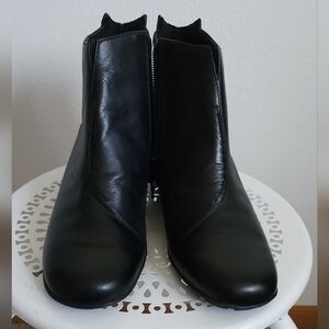 Elites by Walking Cradles Women's Ankle Boots Leather Black. Sz 5